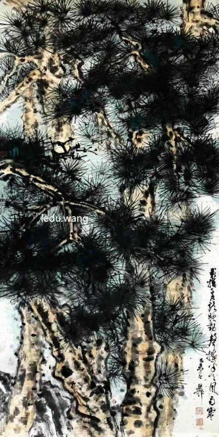 七绝  涧底松